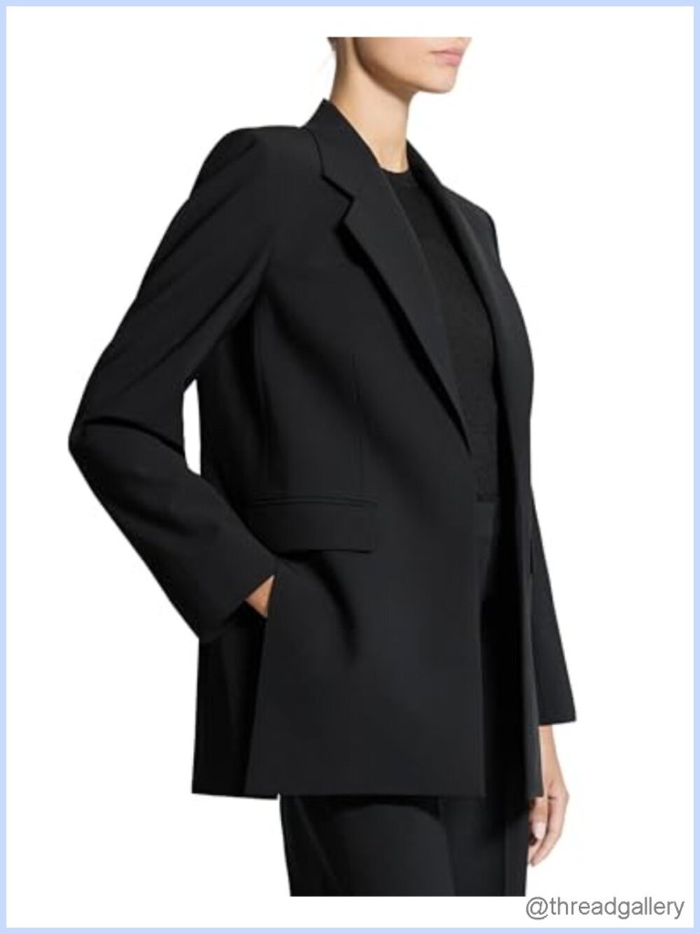 Relaxed Slash Blazer Suiting Separates Women's Workwear